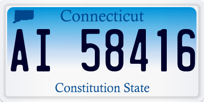 CT license plate AI58416