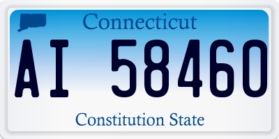 CT license plate AI58460