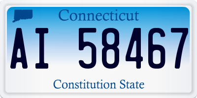 CT license plate AI58467