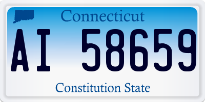 CT license plate AI58659
