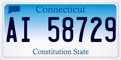 CT license plate AI58729