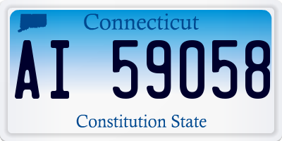 CT license plate AI59058