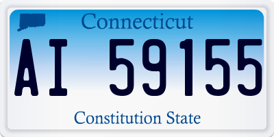 CT license plate AI59155