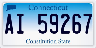 CT license plate AI59267