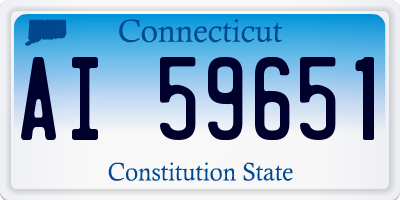 CT license plate AI59651