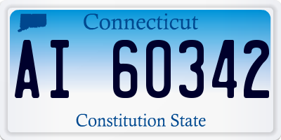 CT license plate AI60342
