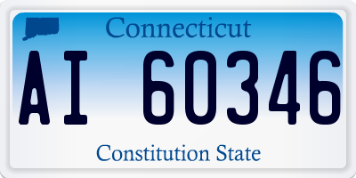 CT license plate AI60346