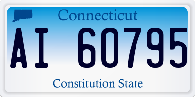 CT license plate AI60795