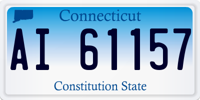 CT license plate AI61157