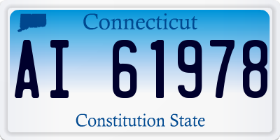 CT license plate AI61978