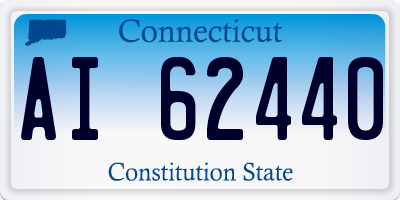 CT license plate AI62440