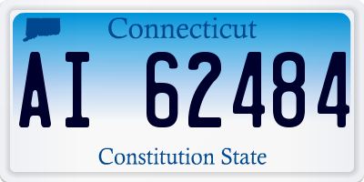 CT license plate AI62484
