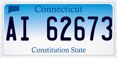CT license plate AI62673