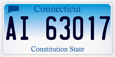 CT license plate AI63017