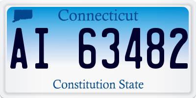 CT license plate AI63482