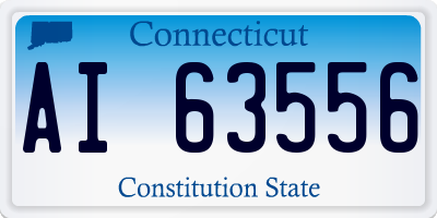 CT license plate AI63556