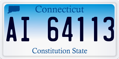 CT license plate AI64113