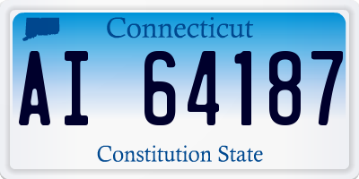 CT license plate AI64187