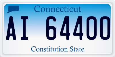 CT license plate AI64400