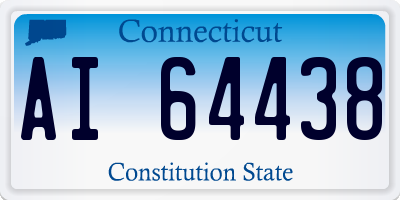 CT license plate AI64438