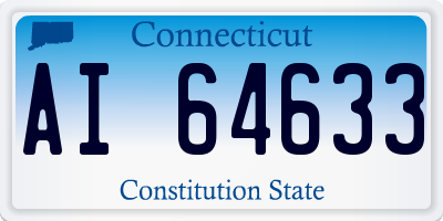 CT license plate AI64633