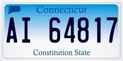 CT license plate AI64817