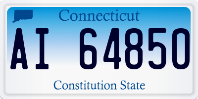 CT license plate AI64850