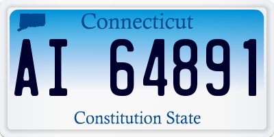 CT license plate AI64891