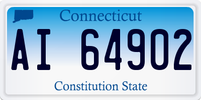 CT license plate AI64902