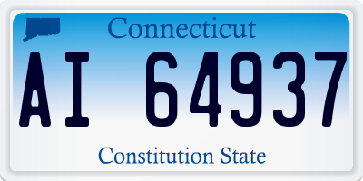 CT license plate AI64937