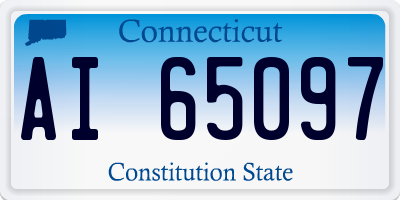 CT license plate AI65097