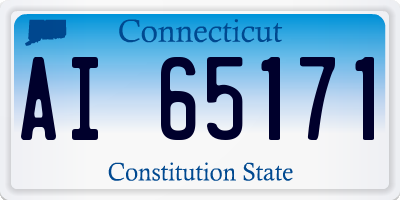 CT license plate AI65171