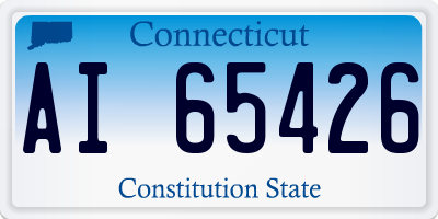CT license plate AI65426