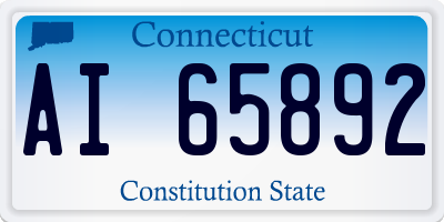 CT license plate AI65892