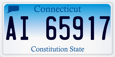 CT license plate AI65917