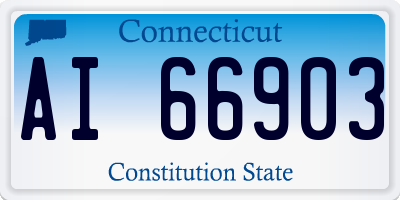 CT license plate AI66903