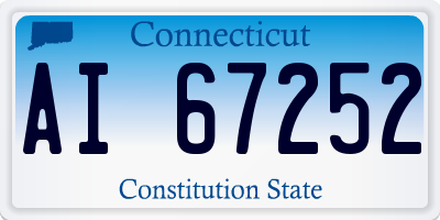 CT license plate AI67252