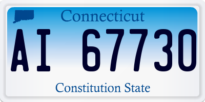 CT license plate AI67730