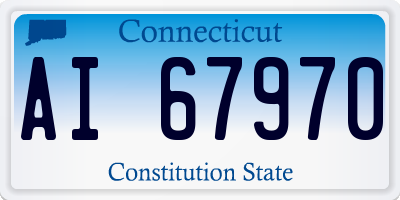 CT license plate AI67970