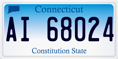 CT license plate AI68024