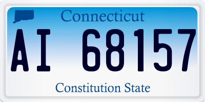 CT license plate AI68157