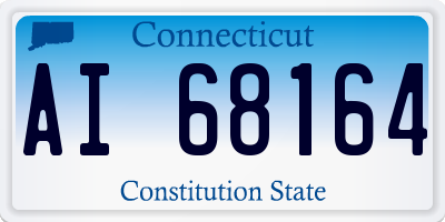 CT license plate AI68164
