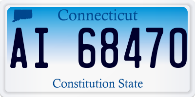 CT license plate AI68470