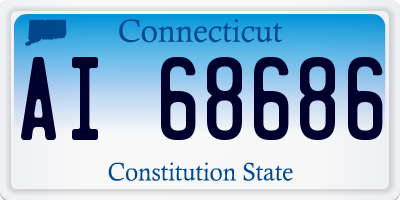 CT license plate AI68686
