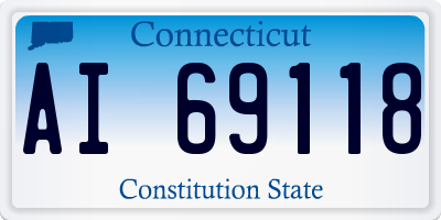 CT license plate AI69118