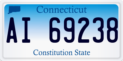 CT license plate AI69238