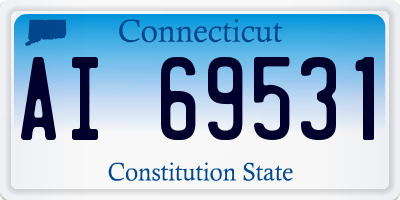 CT license plate AI69531