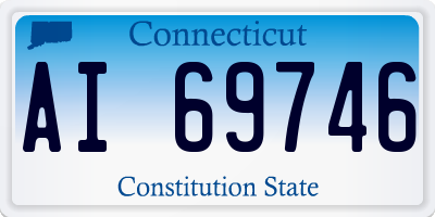 CT license plate AI69746