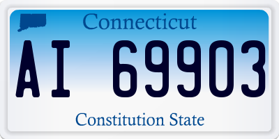 CT license plate AI69903