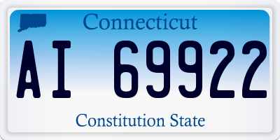 CT license plate AI69922